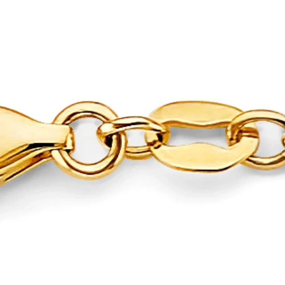KIDS GIRLS 14K 3 COLOR GOLD DOLPHIN BALL Bracelet 5